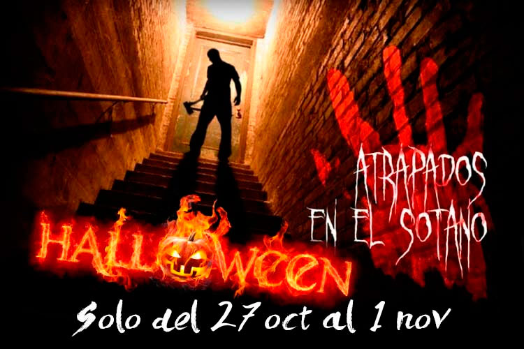 Reserva Atrapados en Halloween (Murcia) 1 sotano halloween murcia 2023